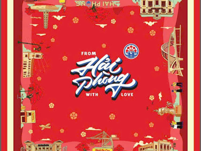 Khăn Lụa Vuông Logo Hải Phòng - Phong cách ấn tượng đầy tinh tế